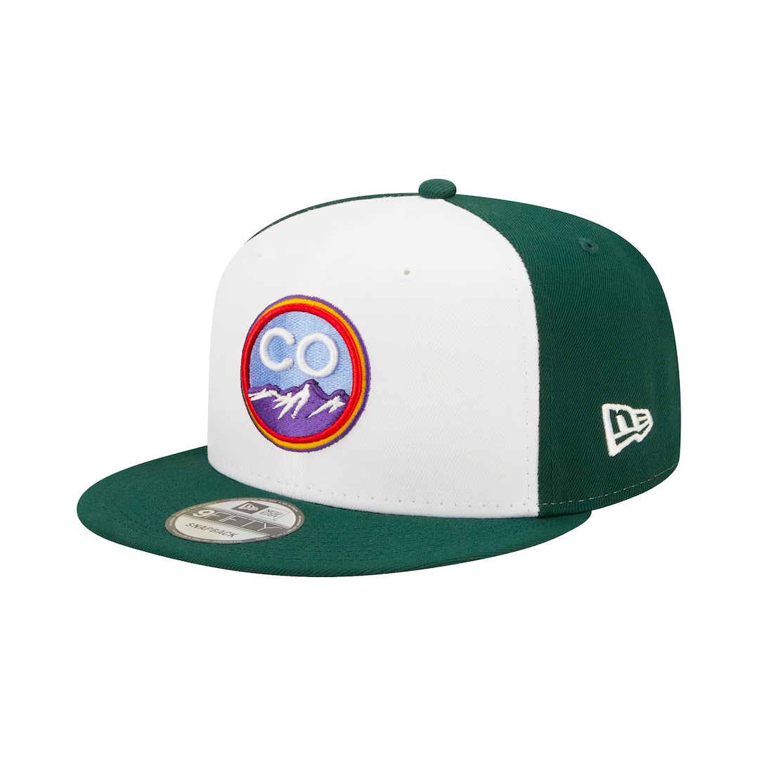 New Era Colorado Rockies City Connect 9FIFTY Snapback Adjustable Hat-Green product image 2, provided for visual reference