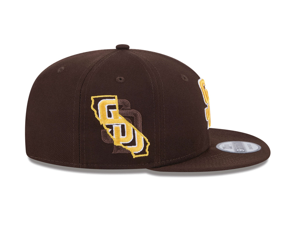 New Era San Diego Padres State Outline 9FIFTY Snapback Hat product image 5, provided for visual reference and product detail
