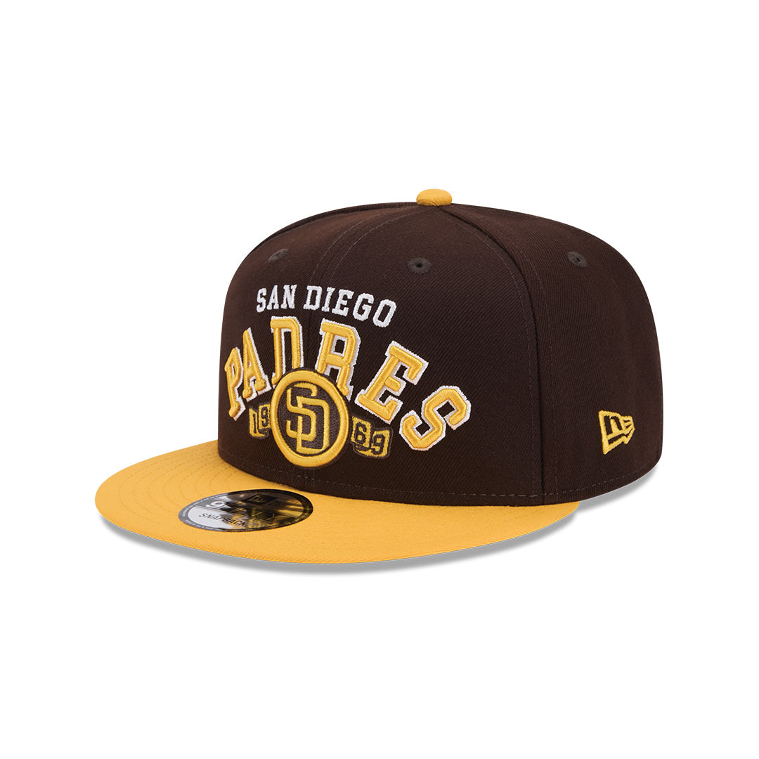 New Era San Diego Padres Throwback 9Fifty Snapback Hat-Brown product image 2, provided for visual reference and product