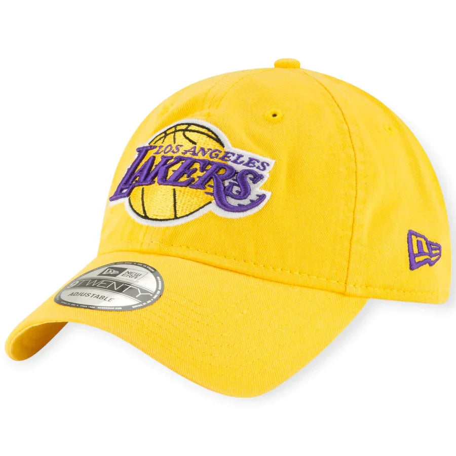 New Era Los Angeles Lakers 2.0 Core Classic 9TWENTY Adjustable Hat-Yellow product image 2, provided for visual reference and