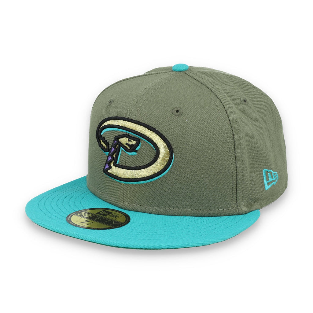 New Era Arizona Diamondbacks 10th Anniversary Side Patch 59FIFTY Fitted Hat- Olive Green product image 3, provided for