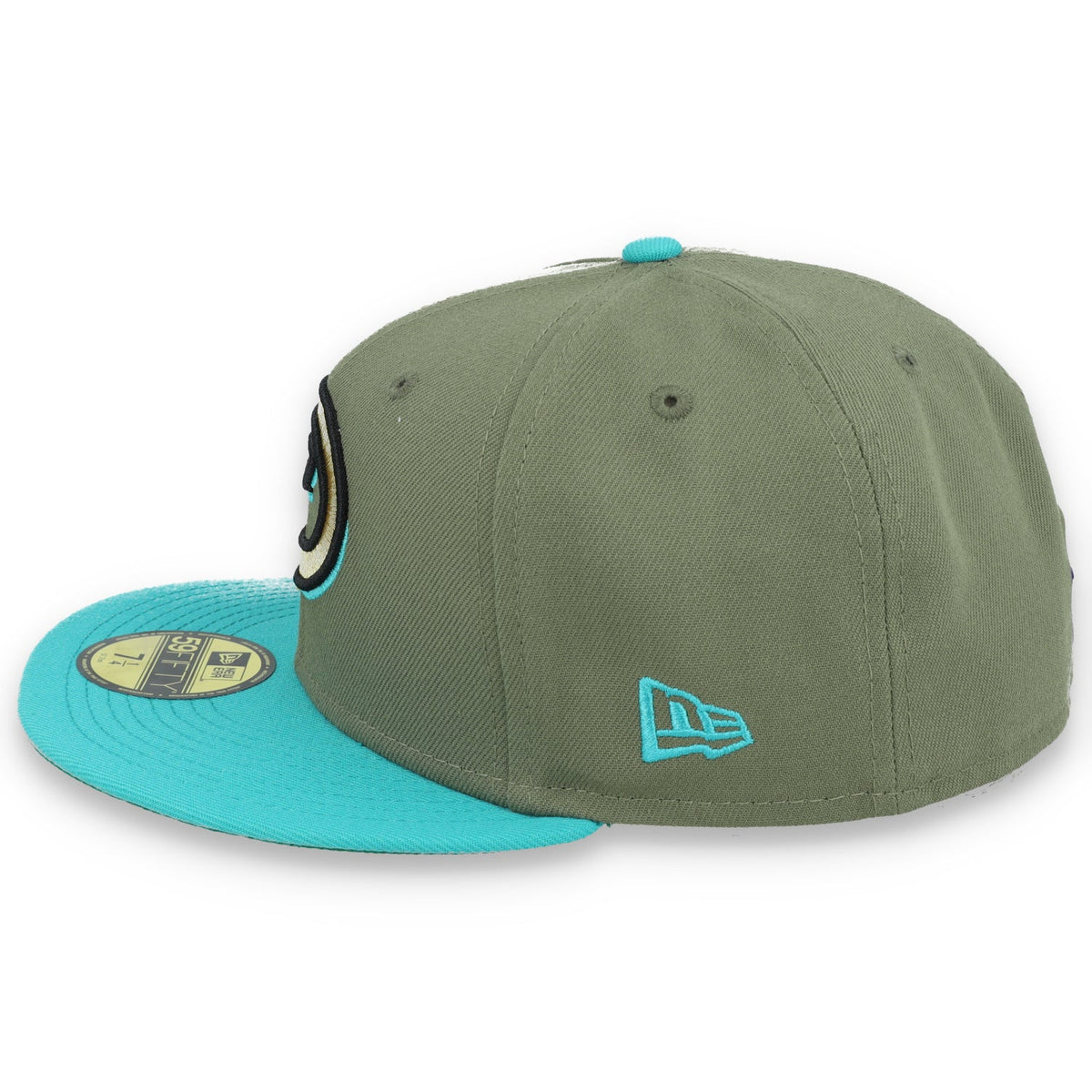 New Era Arizona Diamondbacks 10th Anniversary Side Patch 59FIFTY Fitted Hat- Olive Green product image 4, provided for