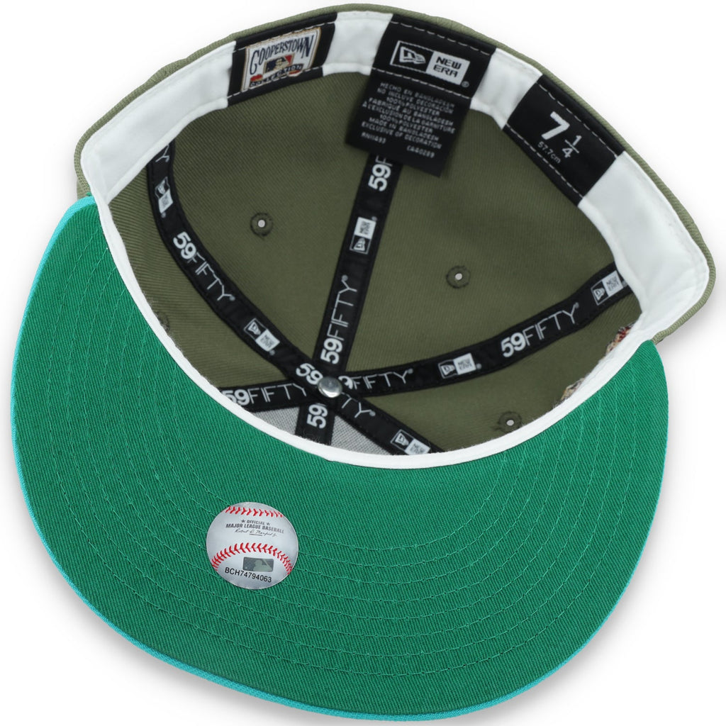 New Era Arizona Diamondbacks 10th Anniversary Side Patch 59FIFTY Fitted Hat- Olive Green product image 7, provided for