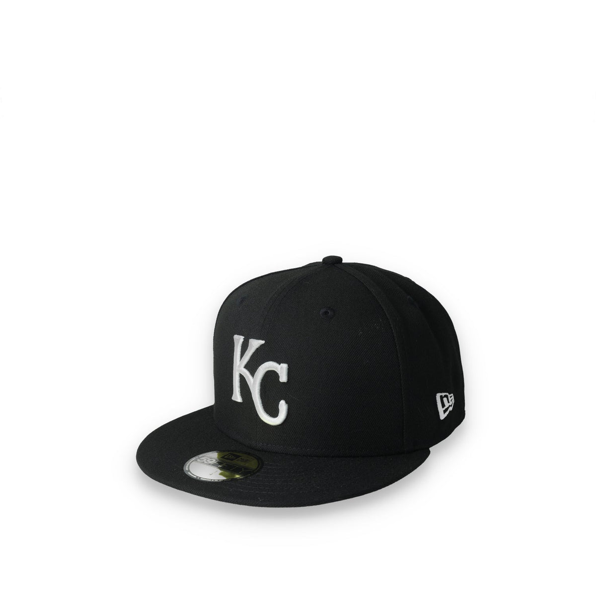 New Era Kansas City Royals Side Patch 2015 World Series 59Fifty Fitted Hat-Black/White product image 3, provided for visual