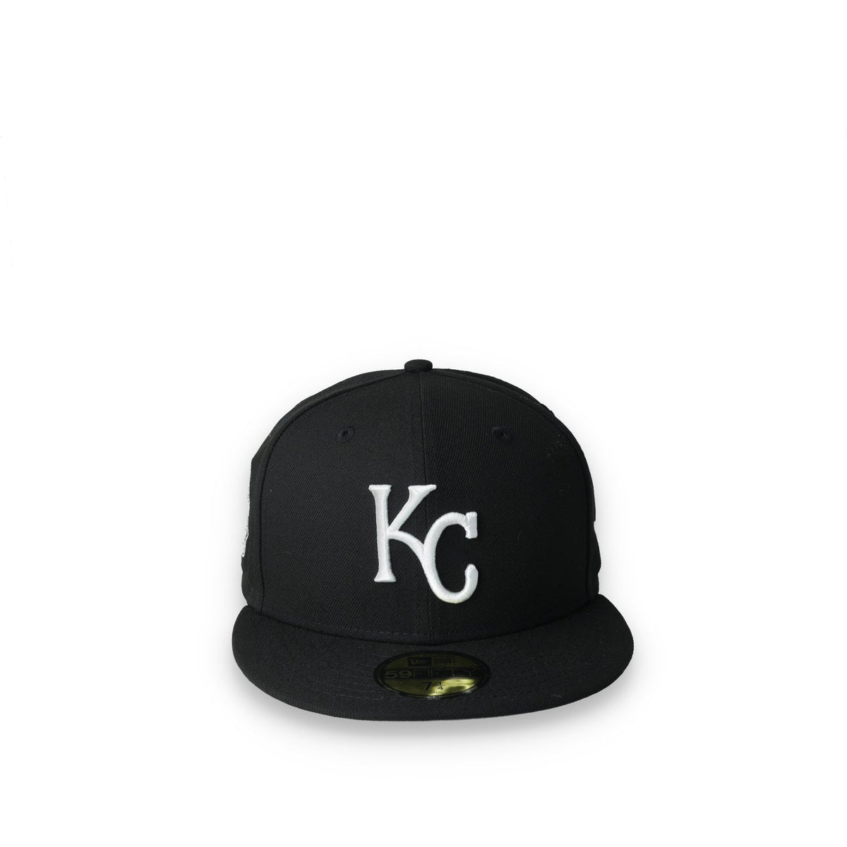 New Era Kansas City Royals Side Patch 2015 World Series 59Fifty Fitted Hat-Black/White product image 2, provided for visual