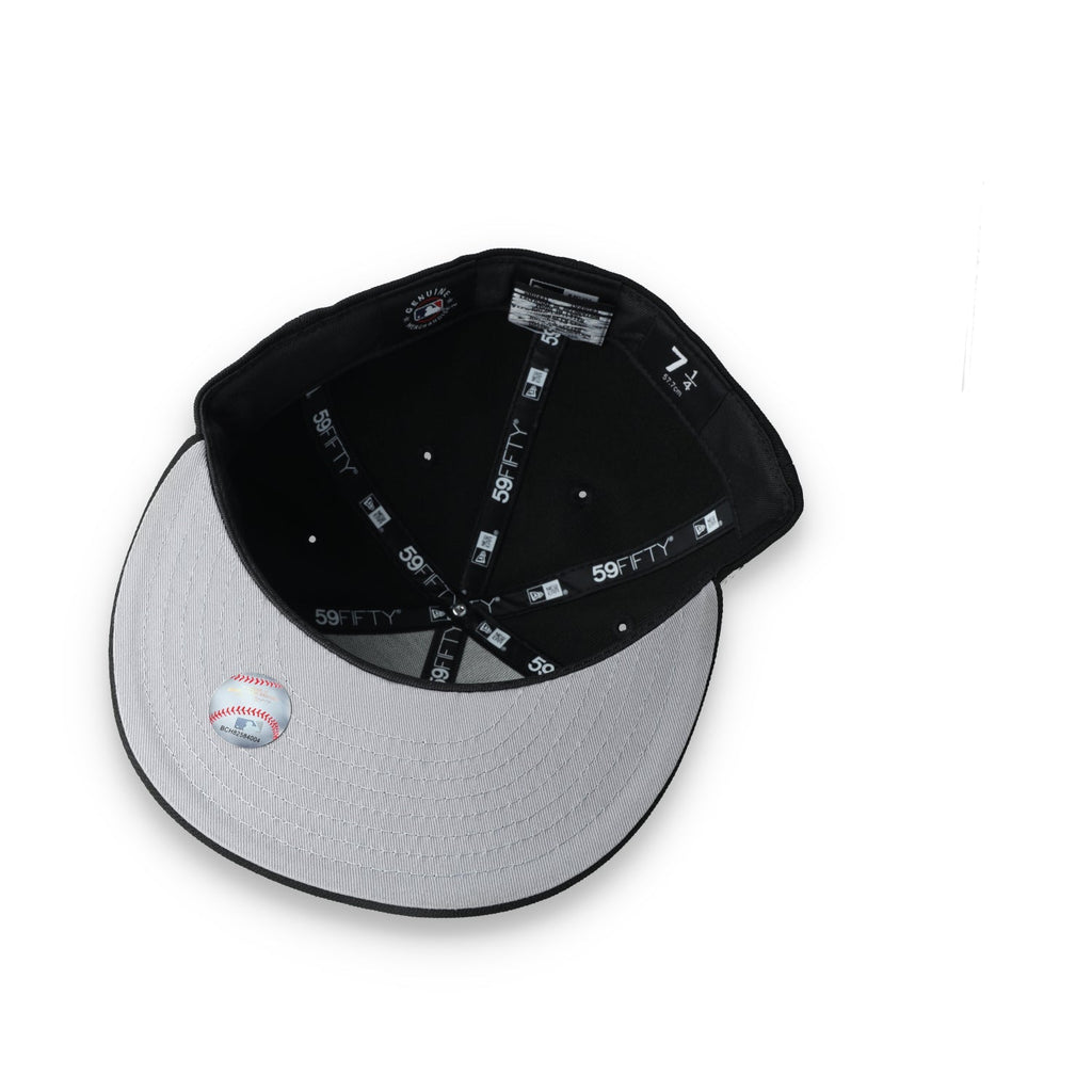 New Era Kansas City Royals Side Patch 2015 World Series 59Fifty Fitted Hat-Black/White product image 7, provided for visual