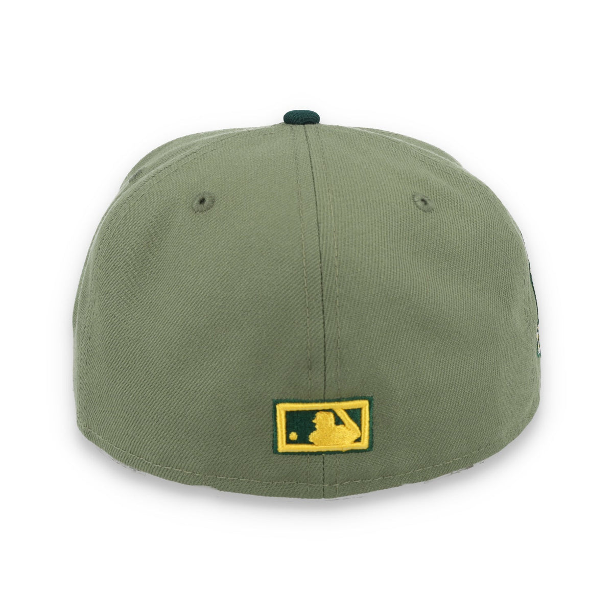 New Era Oakland Athletics 40th Anniversary Side Patch 59FIFTY Fitted Hat- Olive Green product image 5, provided for visual
