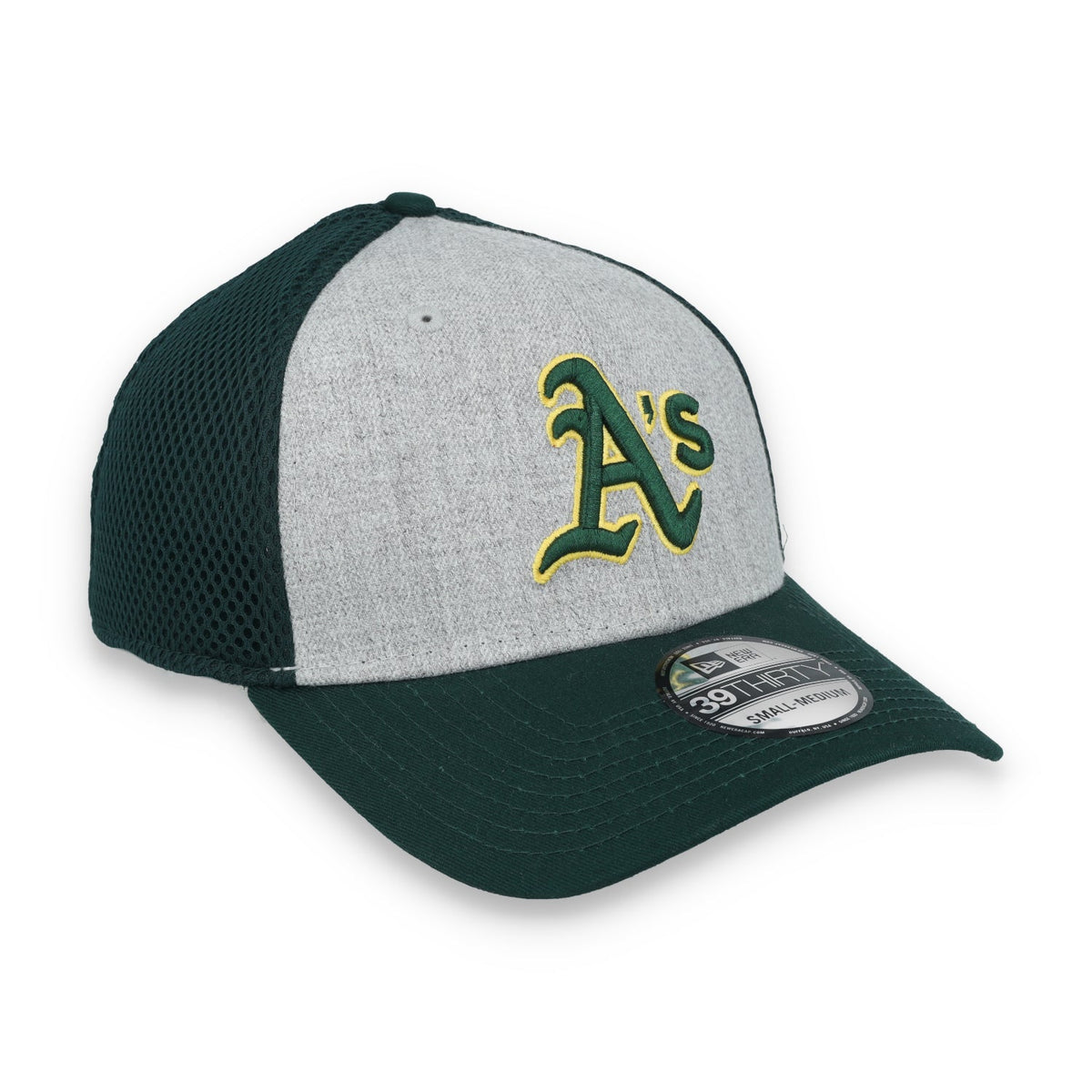New Era Oakland Athletics Prime Neo 39THIRTY Flex Hat – Greem/Grey product image 1, provided for visual reference and