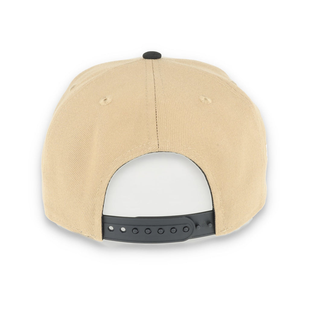 New Era Raiders 50th Anniversary Side Patch 9Forty A-Frame-Tan/Black product image 5, provided for visual reference and