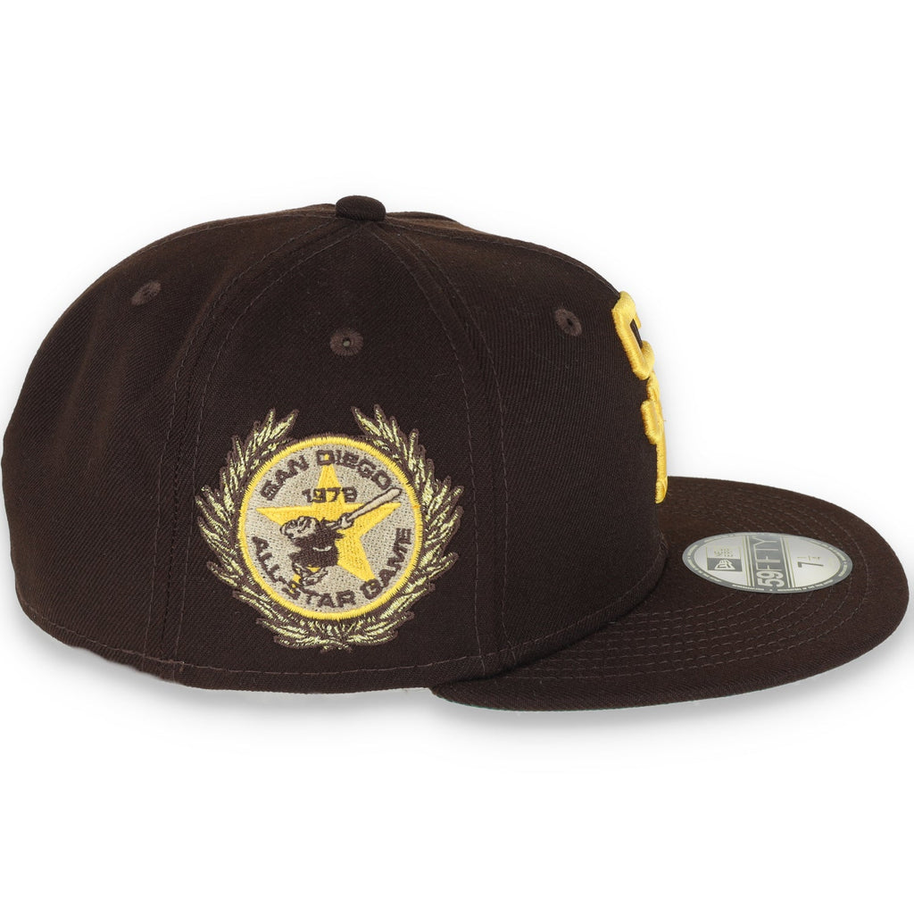 New Era San Diego Padres Laurel All Star Game 1978 Side Patch 59fifty Fitted Cap-Brown product image 6, provided for visual