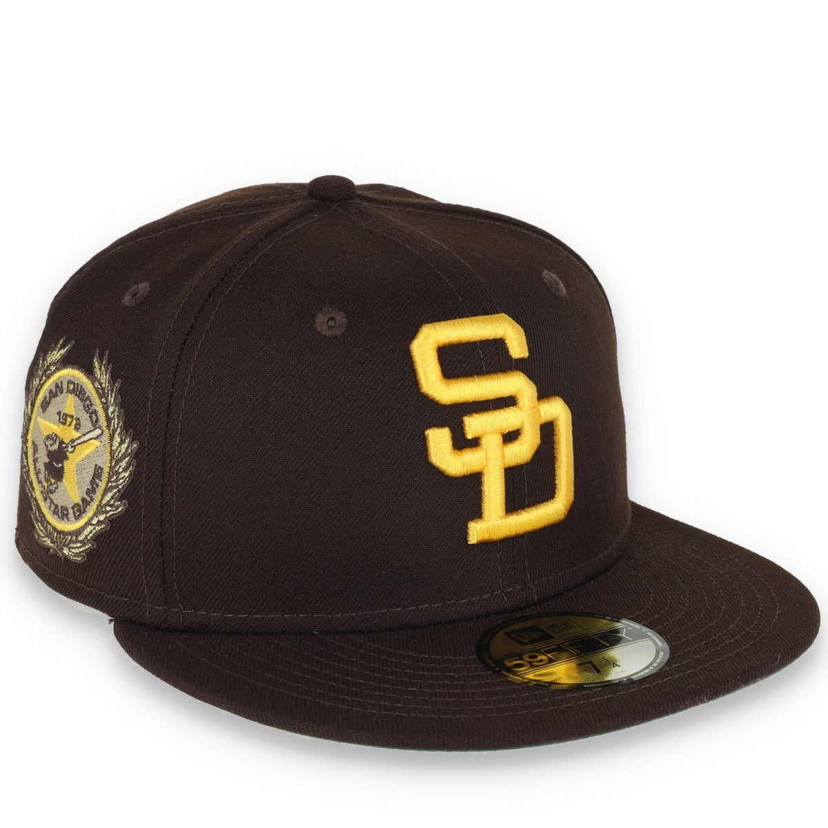 New Era San Diego Padres Laurel All Star Game 1978 Side Patch 59fifty Fitted Cap-Brown product image 1, provided for visual