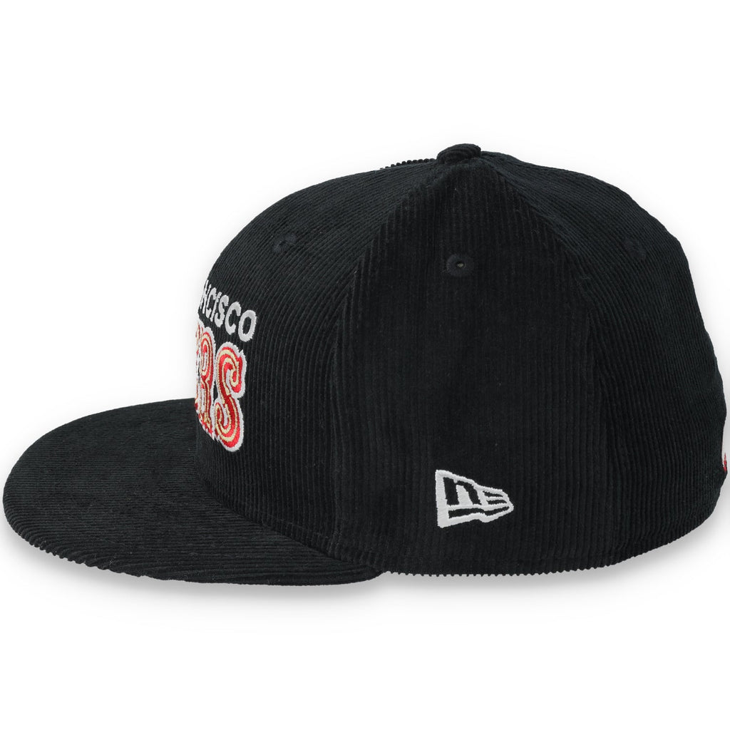 Exclusive San Francisco 49ers Corduroy 59FIFTY Fitted, 40th Anniversary Side Patch 59FIFTY Fitted Hat-Black product image 4,