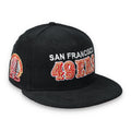 Exclusive San Francisco 49ers Corduroy 59FIFTY Fitted, 40th Anniversary Side Patch 59FIFTY Fitted Hat-Black product image 1,
