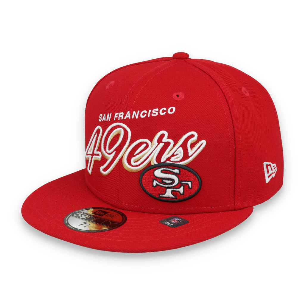 New Era San Francisco 49ers Script Sided 59FIFTY Fitted Hat product image 4, provided for visual reference and product