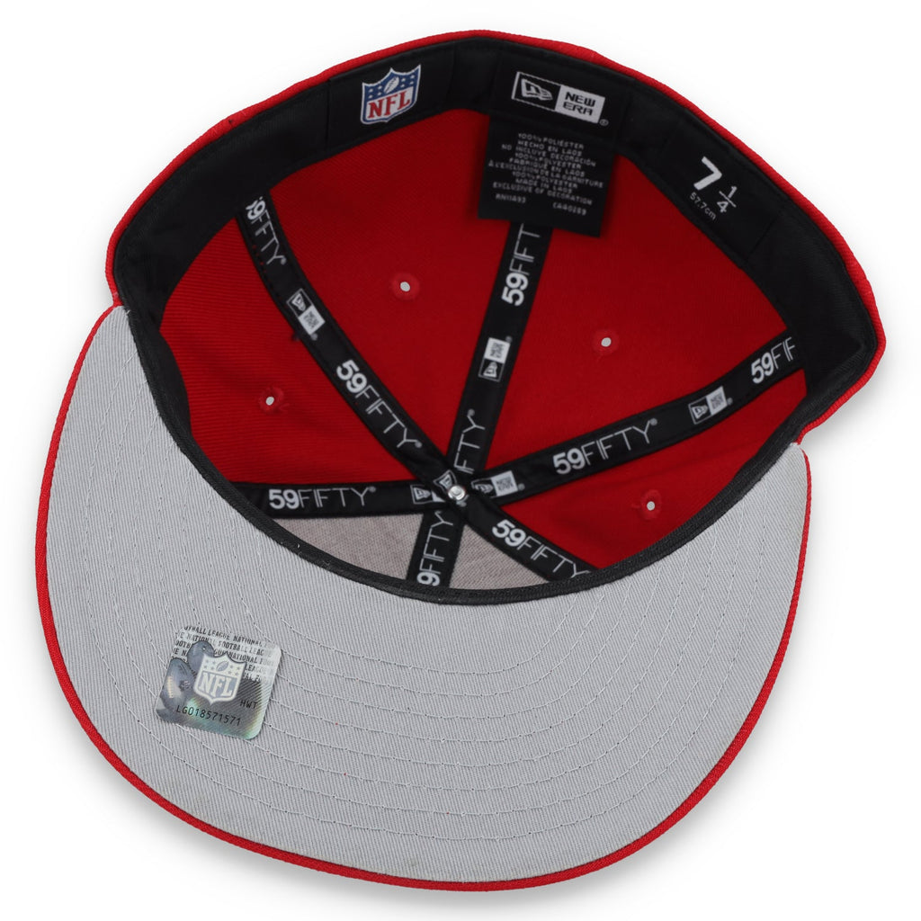 New Era San Francisco 49ers Script Sided 59FIFTY Fitted Hat product image 7, provided for visual reference and product