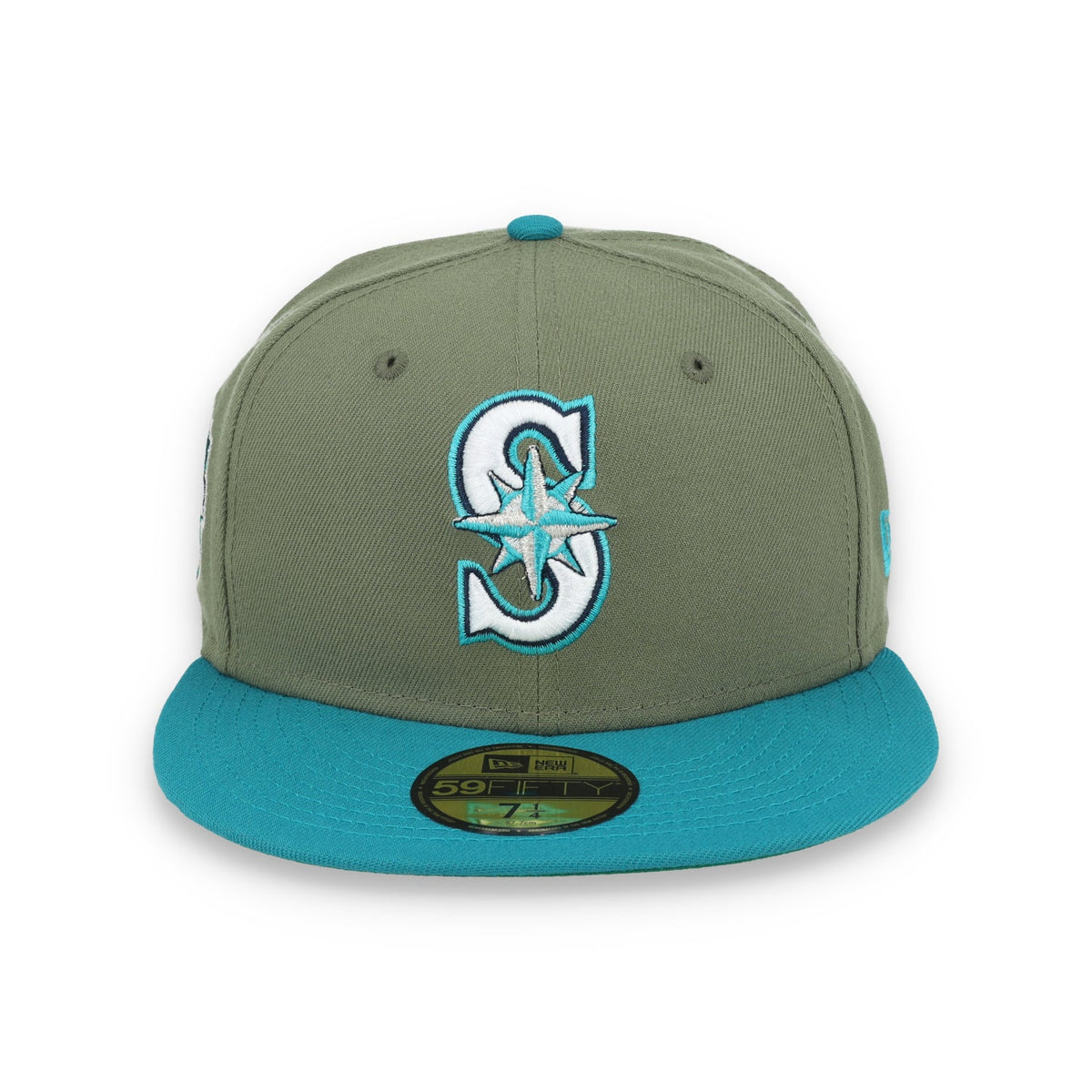 New Era Seattle Marines All Star Game 2023 Side Patch 59FIFTY Fitted Hat- Olive Green product image 2, provided for visual