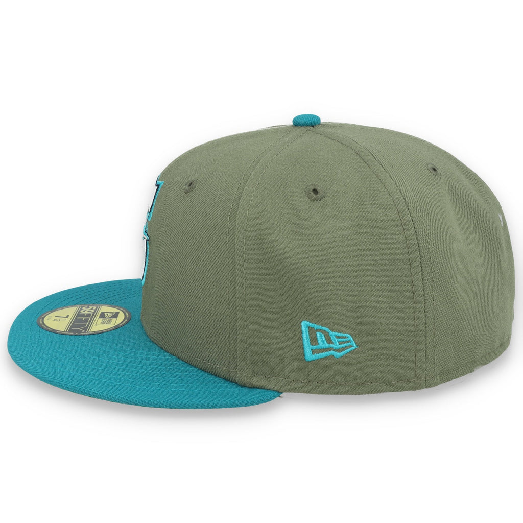 New Era Seattle Marines All Star Game 2023 Side Patch 59FIFTY Fitted Hat- Olive Green product image 4, provided for visual