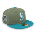 New Era Seattle Marines All Star Game 2023 Side Patch 59FIFTY Fitted Hat- Olive Green product image 1, provided for visual