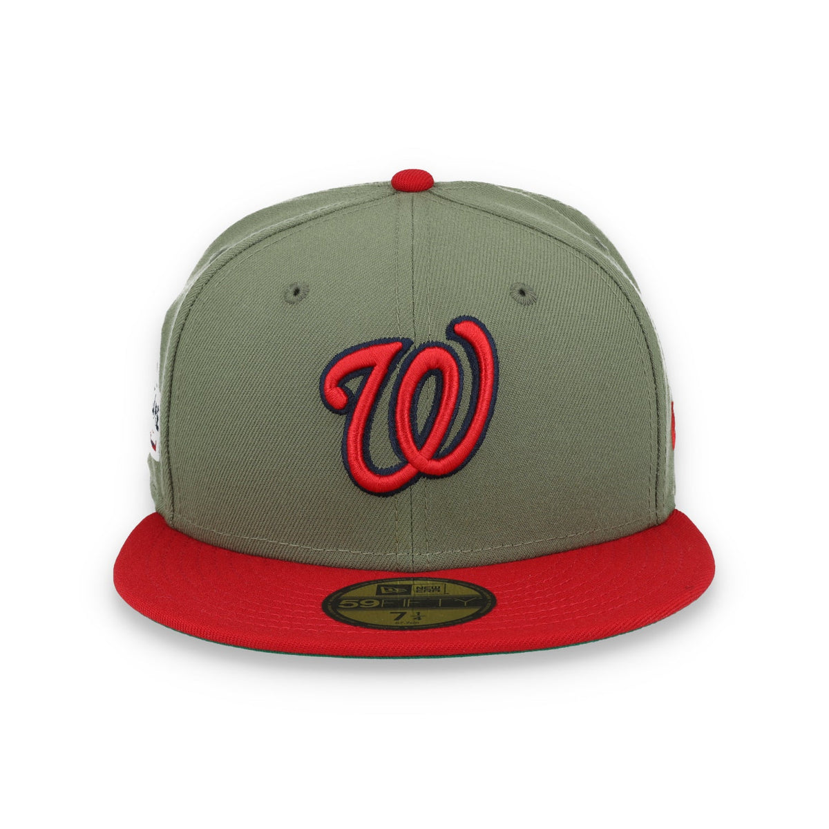 New Era Washington Nationals 2018 All Star Game Side Patch 59FIFTY Fitted Hat- Olive Gren product image 2, provided for