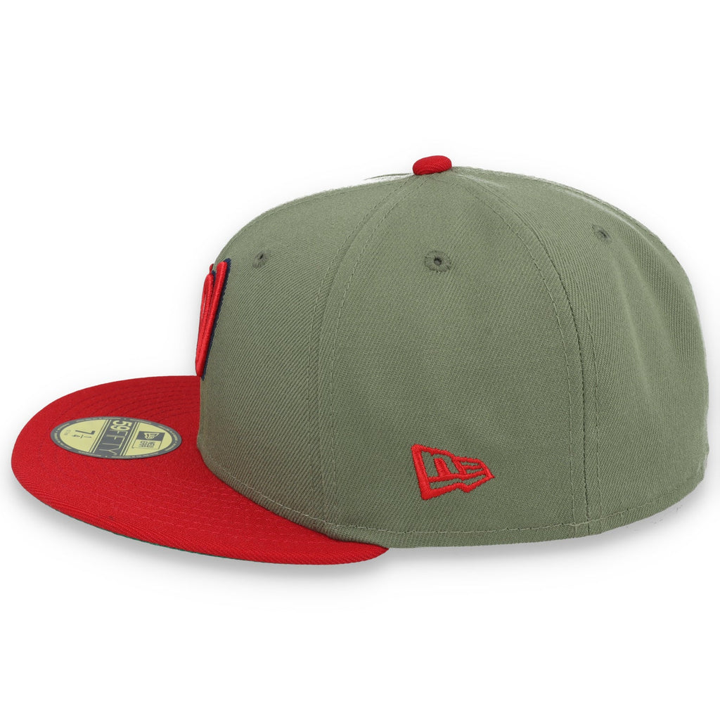 New Era Washington Nationals 2018 All Star Game Side Patch 59FIFTY Fitted Hat- Olive Gren product image 4, provided for