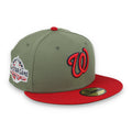 New Era Washington Nationals 2018 All Star Game Side Patch 59FIFTY Fitted Hat- Olive Gren product image 1, provided for