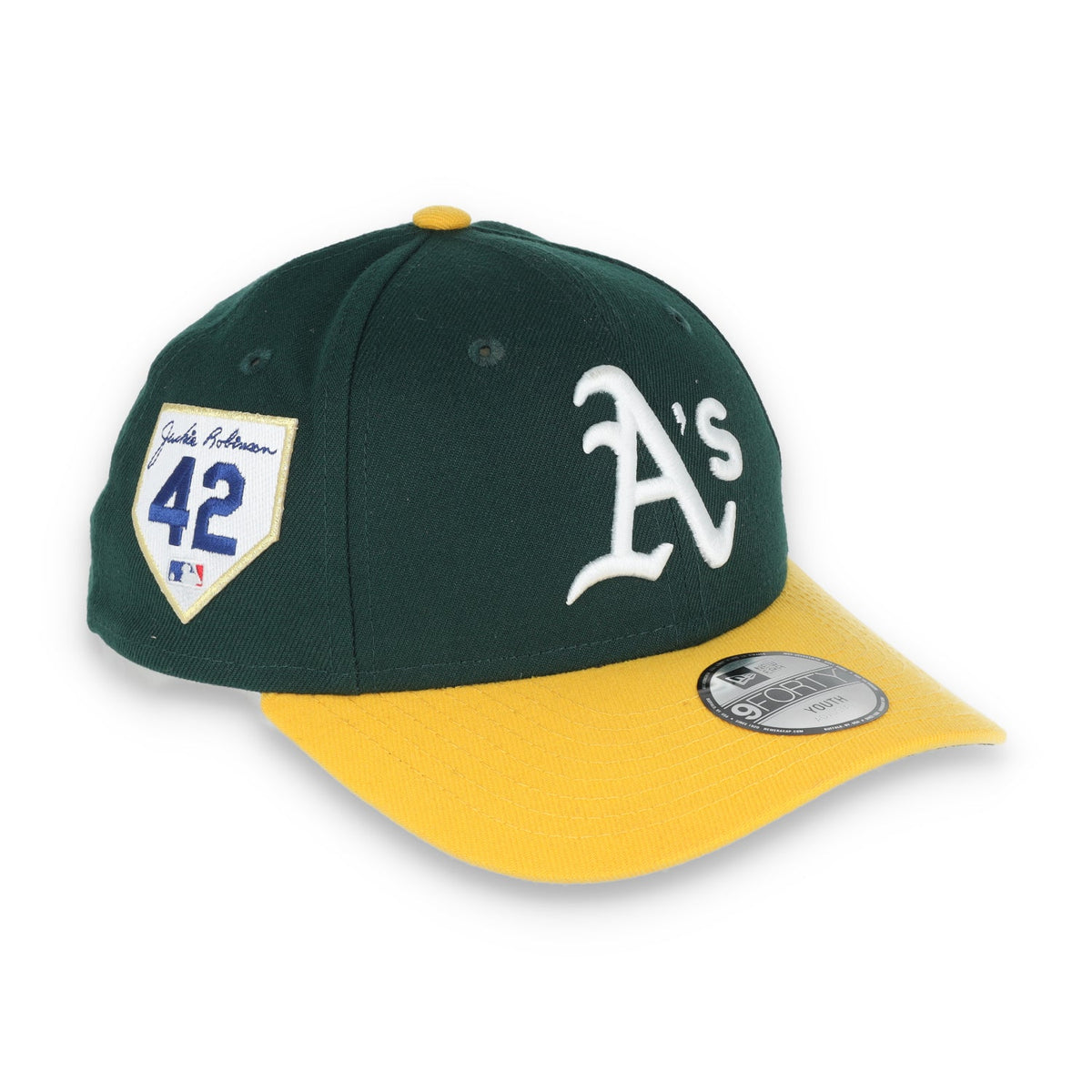 New Era Youth Oakland Athletics Jackie Robinson Day 9forty Adjustable Hat product image 2, provided for visual reference and