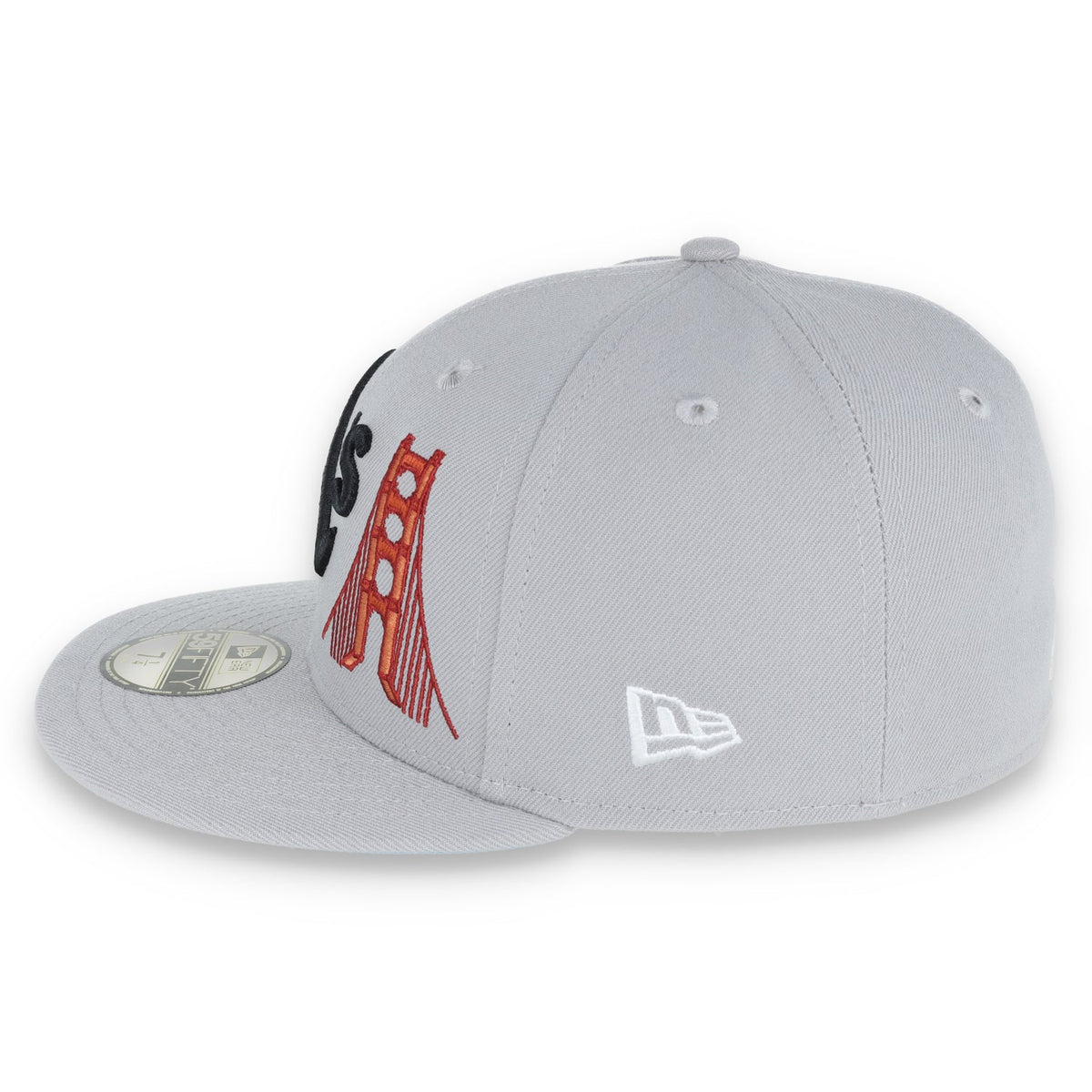 New Era Oakland Athletics Bay Bridge Patch 59FIFTY Fitted-Grey product image 5, provided for visual reference and product