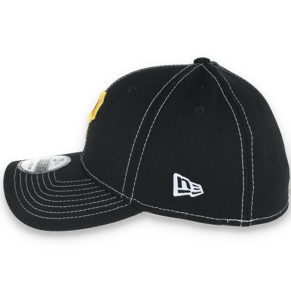 New Era Pittsburgh Pirates Classic 39THIRTY Stretch Fit-Black product image 5, provided for visual reference and product