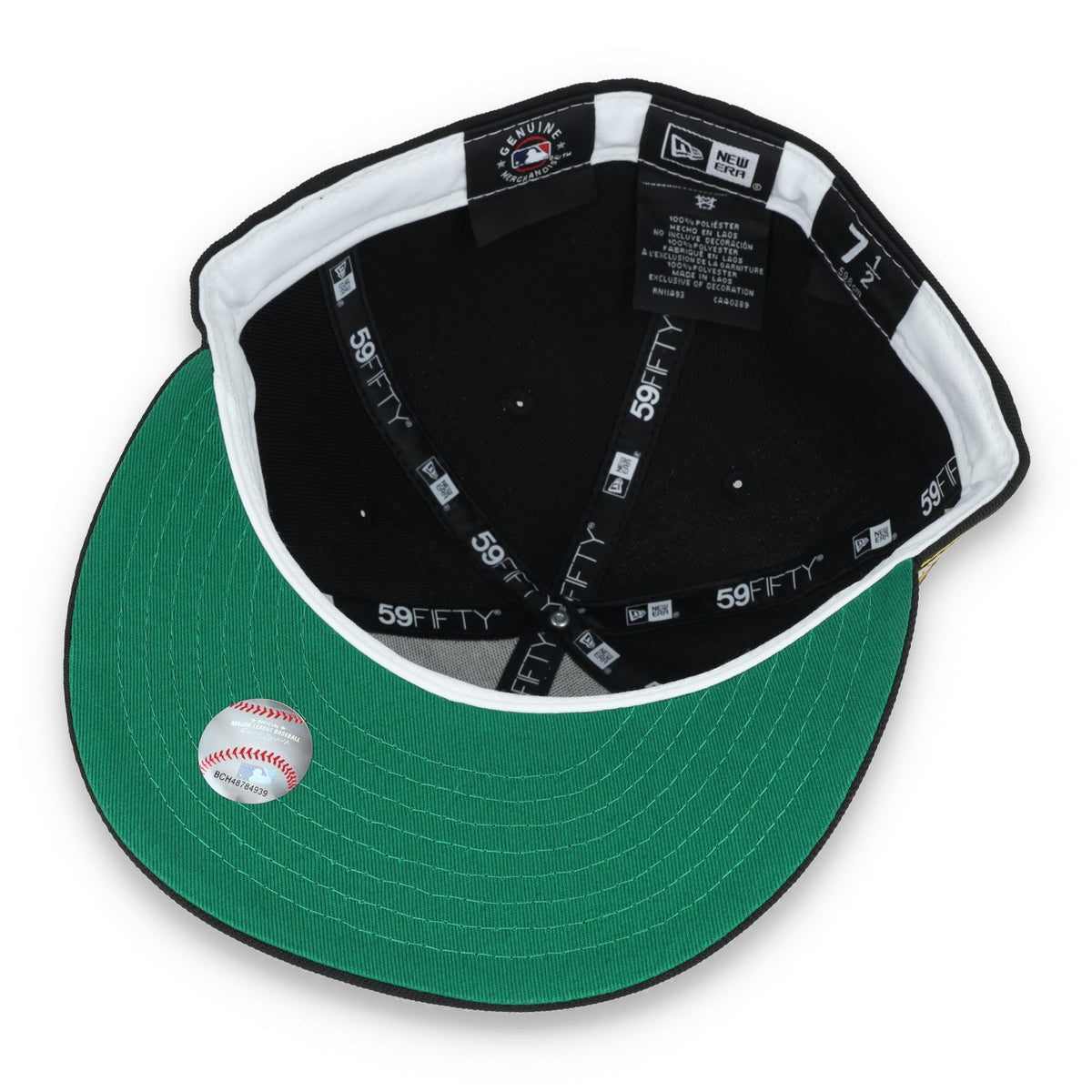New Era Pittsburgh Pirates Metallic Logo 1960 Side Patch 59FIFTY Fitted - Black product image 7, provided for visual