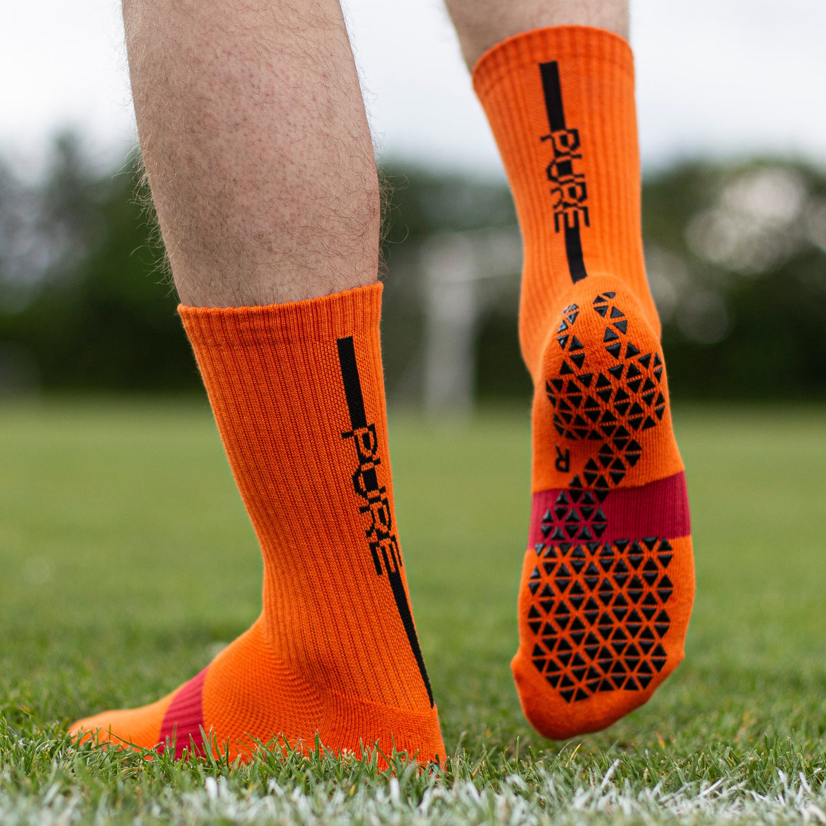 Pure Grip Socks Pro- Orange product image 1, provided for visual reference and product detail review