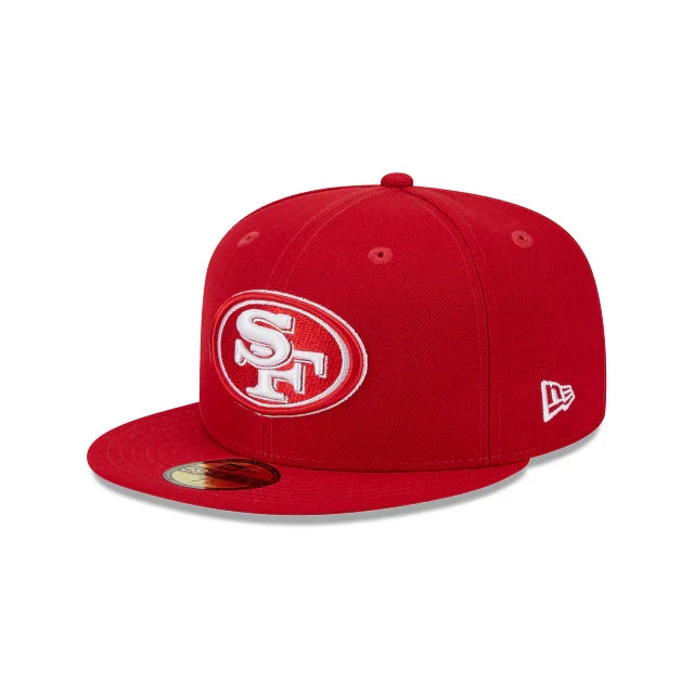 New Era San Francisco 49Ers Super Bowl Side Patch 59Fifty Fitted-Red/White product image 2, provided for visual reference