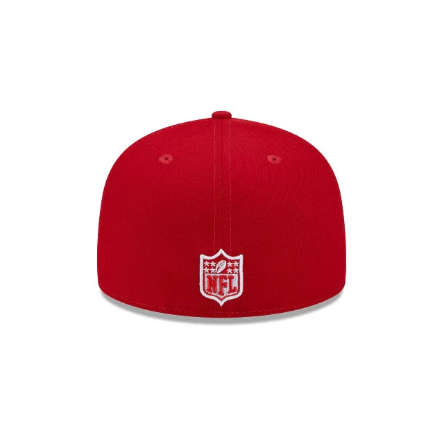New Era San Francisco 49Ers Super Bowl Side Patch 59Fifty Fitted-Red/White product image 3, provided for visual reference