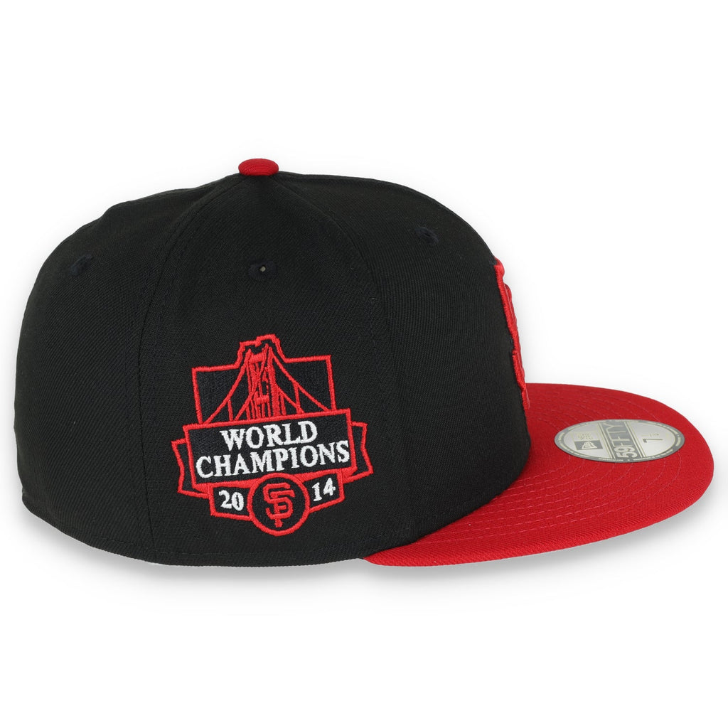 New Era San Francisco Giants World Champions 2014 Side Patch 59FIFTY Fitted - Black/Red product image 6, provided for visual