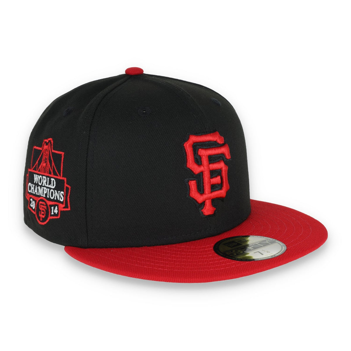 New Era San Francisco Giants World Champions 2014 Side Patch 59FIFTY Fitted - Black/Red product image 1, provided for visual