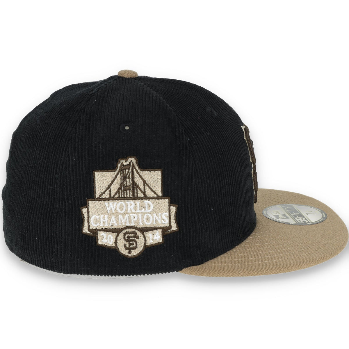 New Era San Francisco Giants 2014 World Series Side Patch 59FIFTY Fitted Hat-Khaki product image 5, provided for visual