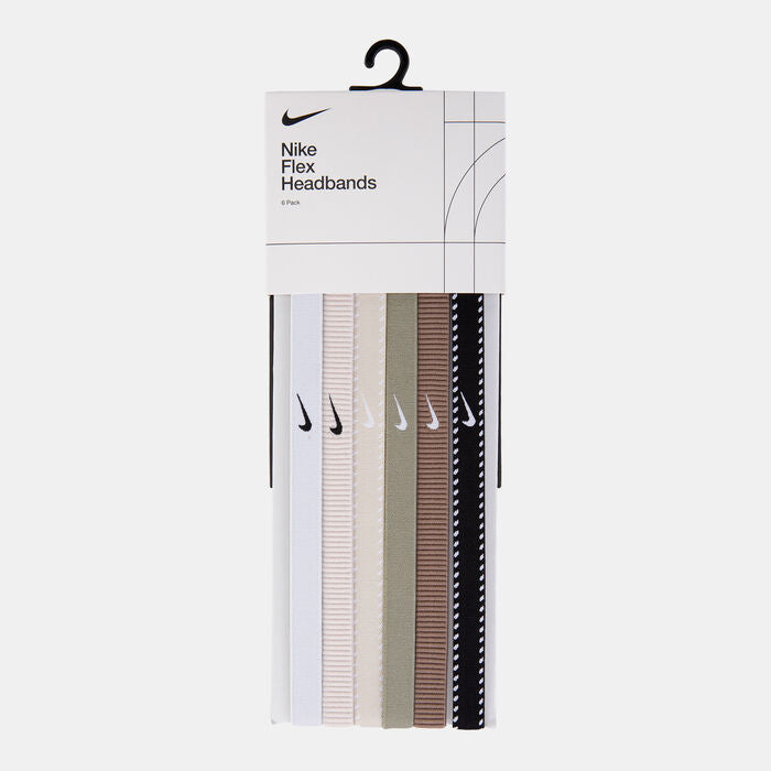 Nike Flex Headbands 6-Pack -White/Light Army/Black product image 2, provided for visual reference and product detail review