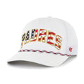 San Diego Padres 47 Brand White Flag Flutter Hitch Snapback product image 1