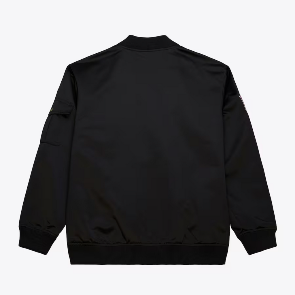 Anaheim Ducks Mitchell & Ness Satin Bomber Vintage Full-Zip product image 2