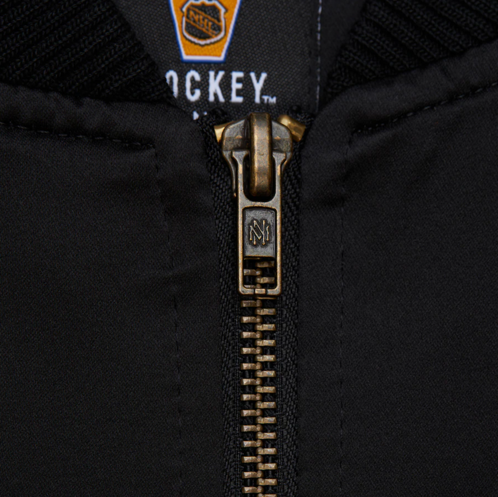 Anaheim Ducks Mitchell & Ness Satin Bomber Vintage Full-Zip product image 5