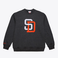 San Diego Padres Mitchell & Ness MLB Black Out Snow Washed product image 1
