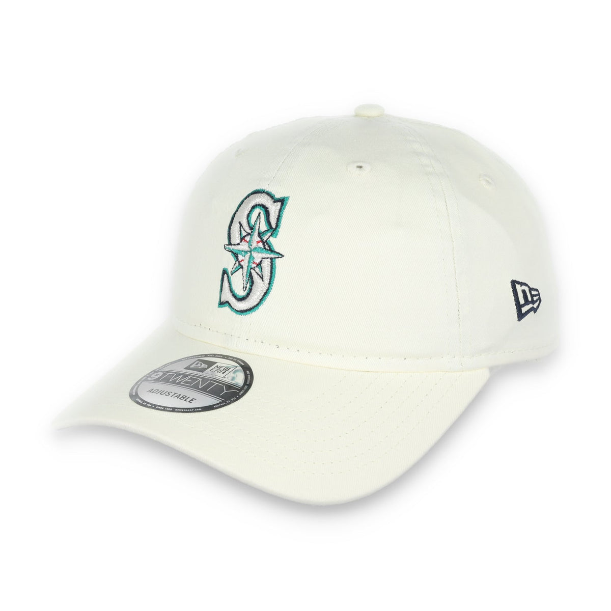 New Era Seattle Mariners Core Classic 2.0 9Twenty Adjustable Hat-Ivory product image 6, provided for visual reference and