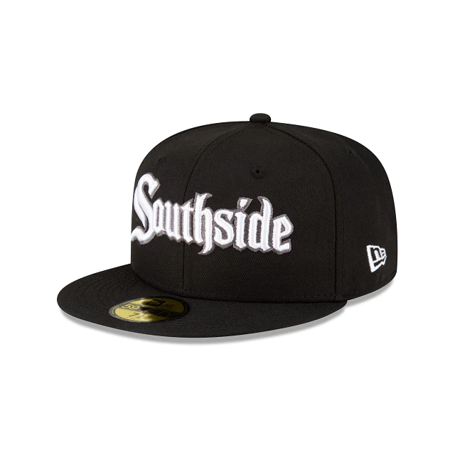 New Era Chicago White Sox MLB 59fifty City Connect Alt2 Fitted Hat Cap BLK/Whi product image 3, provided for visual
