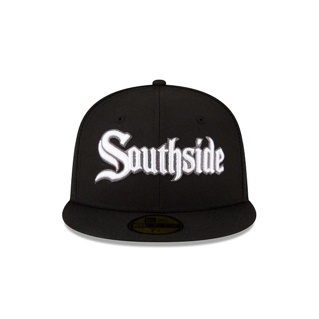 New Era Chicago White Sox MLB 59fifty City Connect Alt2 Fitted Hat Cap BLK/Whi product image 2, provided for visual