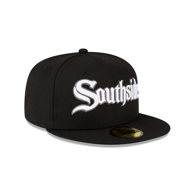 New Era Chicago White Sox MLB 59fifty City Connect Alt2 Fitted Hat Cap BLK/Whi product image 1, provided for visual