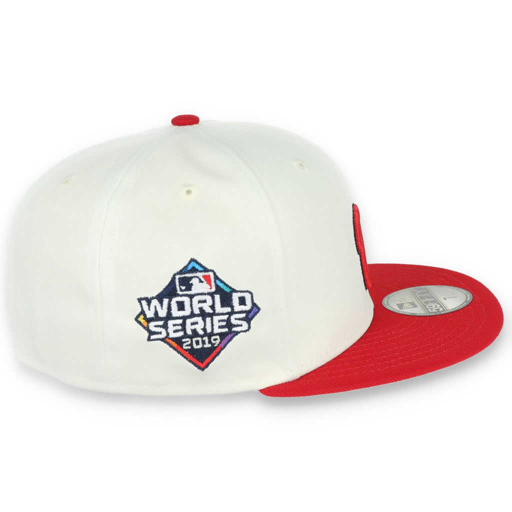 New Era Washington Nationals 2019 World Series Side Patch Throwback White 59FIFTY Fitted product image 6, provided for