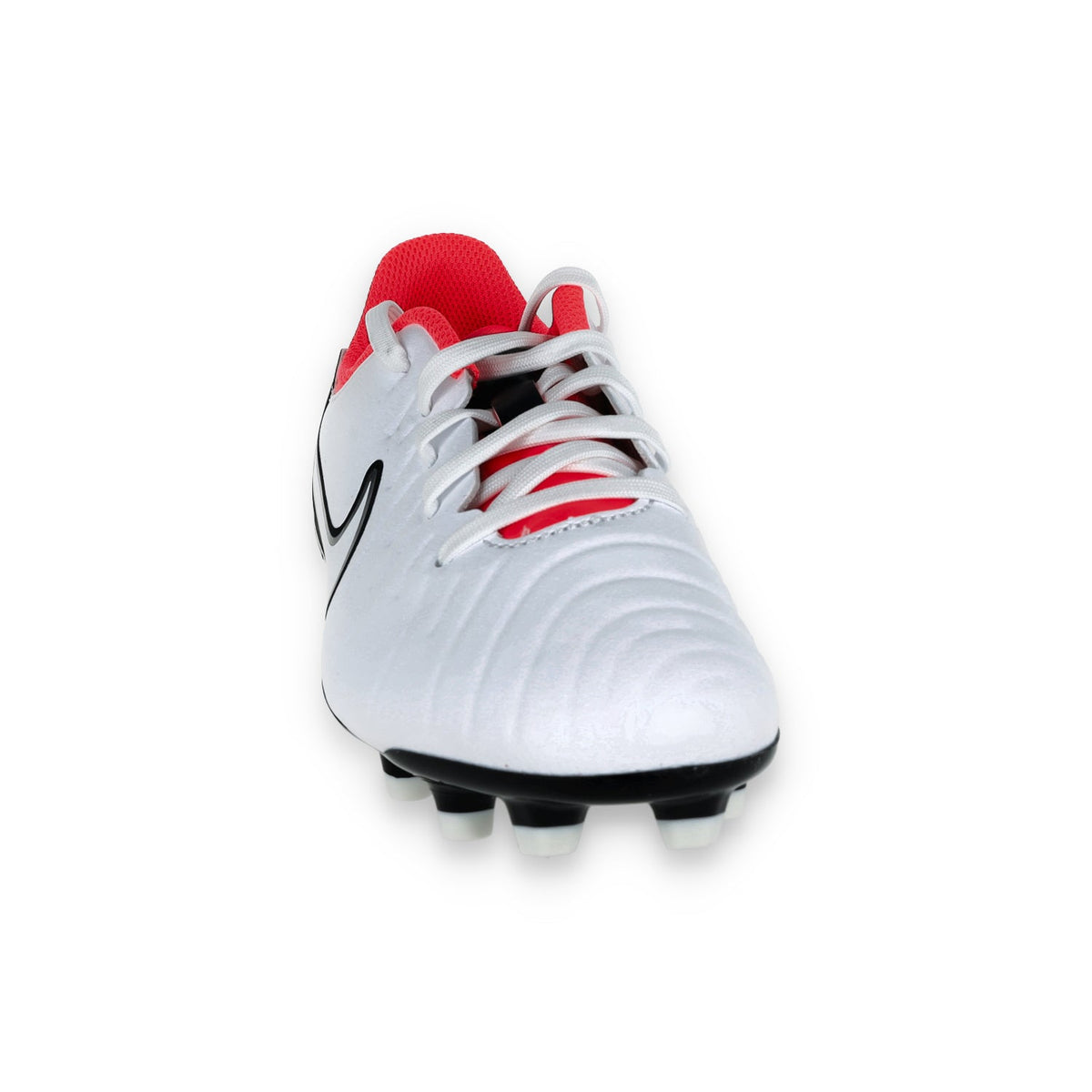 Nike Jr. Tiempo Legend 10 Academy FG-White/Black-Bright Crimson product image 3, provided for visual reference and product
