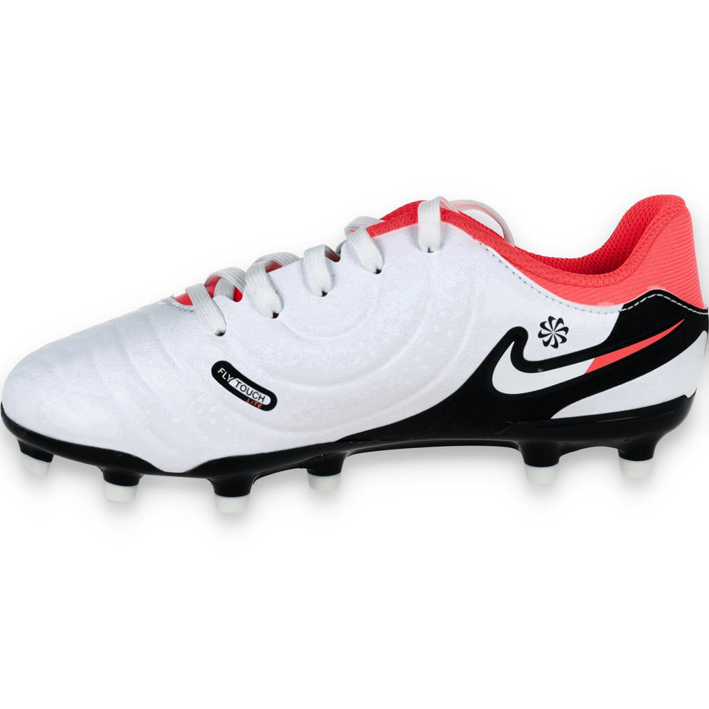 Nike Jr. Tiempo Legend 10 Academy FG-White/Black-Bright Crimson product image 4, provided for visual reference and product