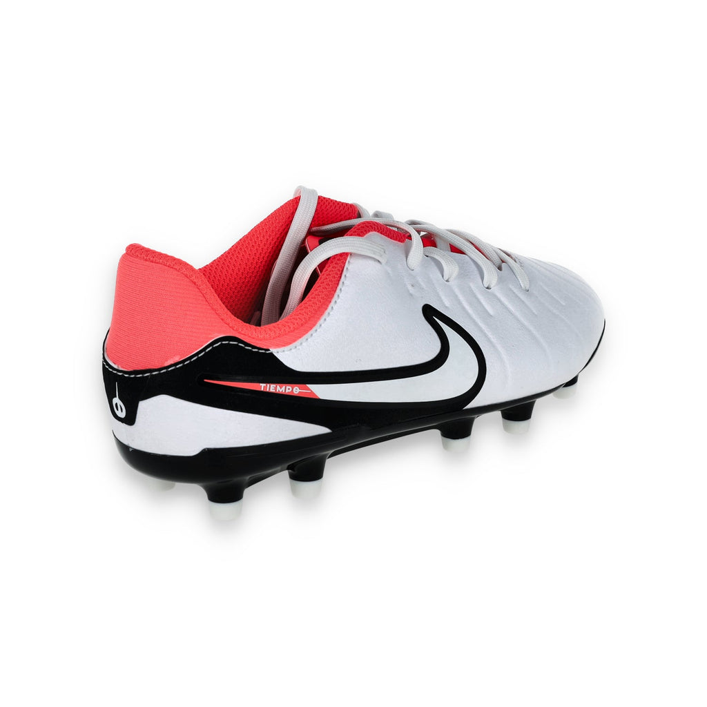 Nike Jr. Tiempo Legend 10 Academy FG-White/Black-Bright Crimson product image 6, provided for visual reference and product