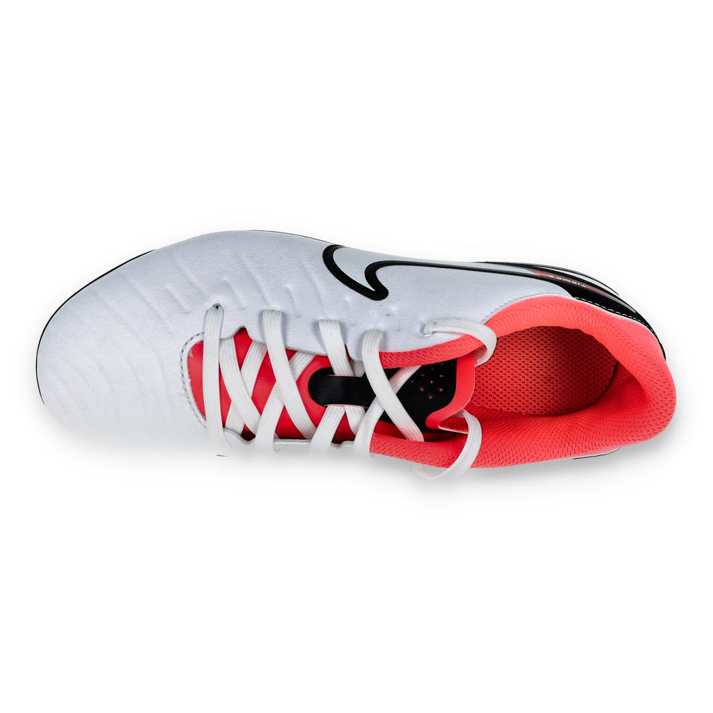 Nike Jr. Tiempo Legend 10 Academy FG-White/Black-Bright Crimson product image 7, provided for visual reference and product