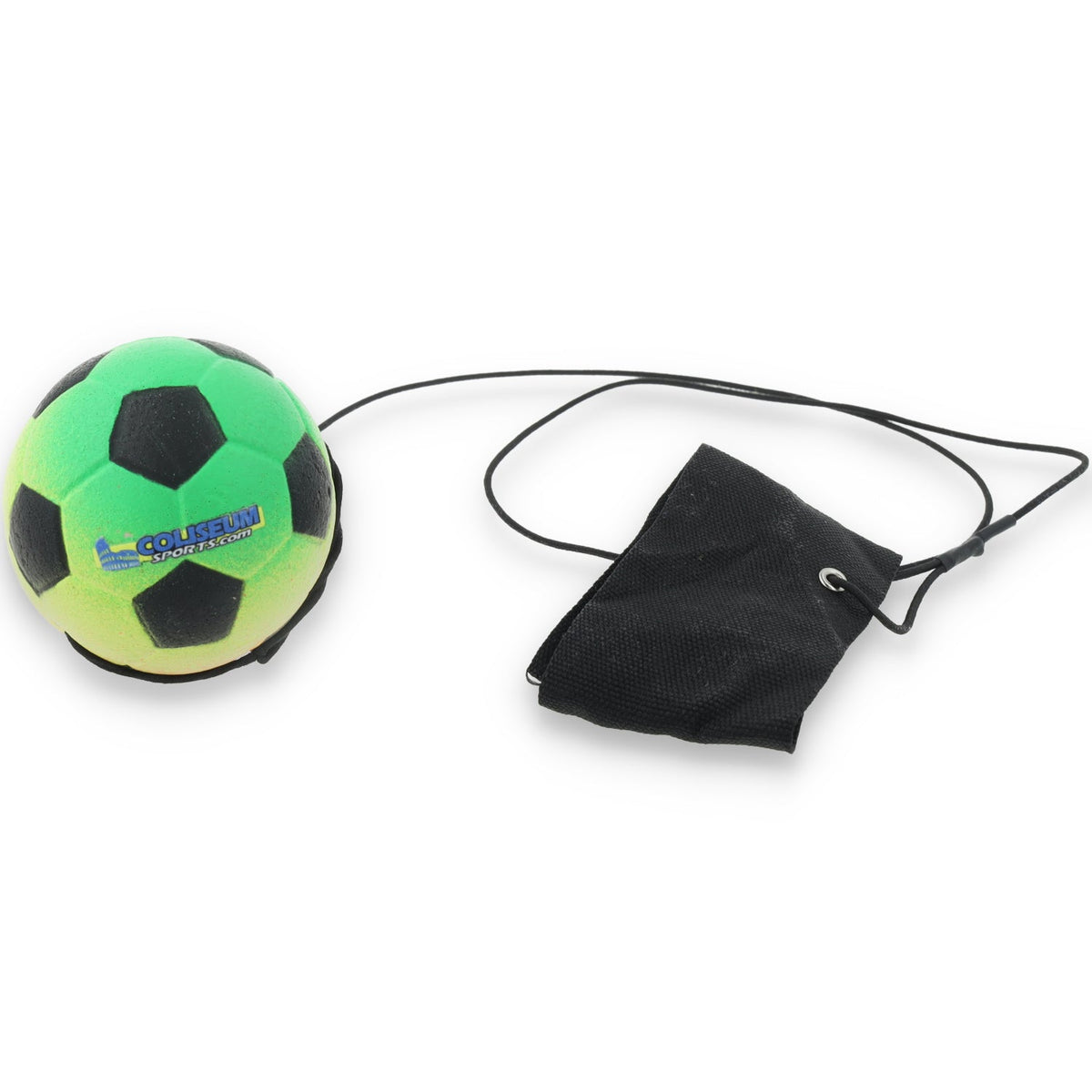 Return Rubber Soccer Ball on Nylon String with Wrist Band - Rainbow product image 1, provided for visual reference and